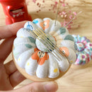 Sewing Stitch DIY Craft Supply Pumpkin Magnetic Needle Pin Cushion Pillow Holder