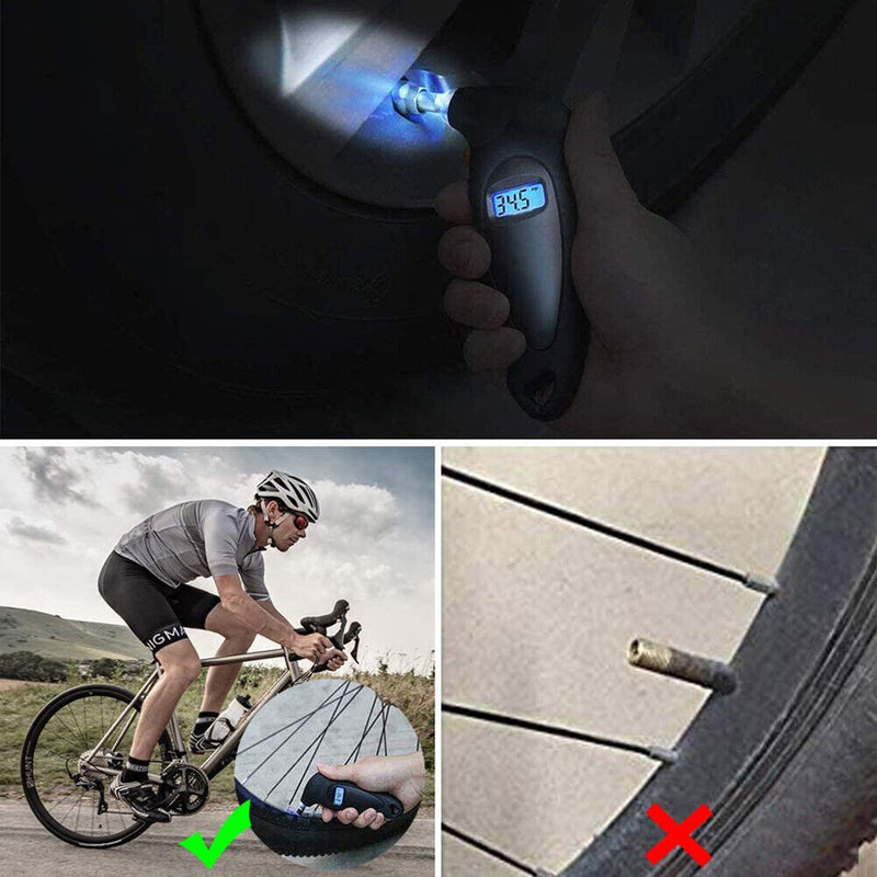 HB-110 0-150 PSI High Precision Digital Car Auto Tire Tyre Pressure Gauge Bike