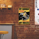 Car Beauty Tin Wall Signs Bar Bedroom Decorative Home Metal Plate Art Poster