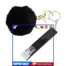 Card Grabber Keychain - ATM Card Clip Keychain for Long Nails (B16 Black)