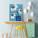 Painting By Numbers DIY Floral Canvas Hand Painted Oil Drawing Wall Picture