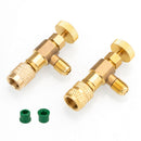 Air Conditioning Safety Valve Adapter Charging Hose Valves Hand Tool Parts Newly