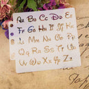 Alphabet Letter Stencils Template Painting Scrapbooking Album P6.ca V3N6