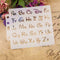 Alphabet Letter Stencils Template Painting Scrapbooking Album P6.ca V3N6