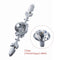 Diamond Drawer Wardrobe Pulls Crystal Closet Door Knobs Cabinet Handles