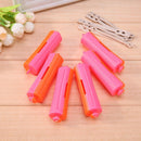 6pcs Perm Bar Rubber Band Hair Curler Hairdressing Tool(Random Color/10