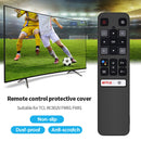 TV Remote Controller Silicone Full Cover for TCL RC802V FMR1 FNR1 (Black)
