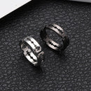 Gothic Mens Rings Stainless Steel Rock Punk Lover Couple Bladed Ring Promise