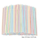 Drinking Straws Colourful Plastic Drinking Straws (200 Pack Ordinary)
