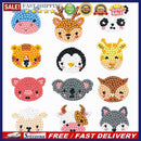 12pcs Color Animal Head Image Self-adhesive Stickers DIY Diamond Painting K