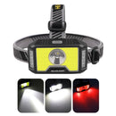 Head Torch Strong Light Fishing Headlight Long Press to Turn Off T6+COB Light