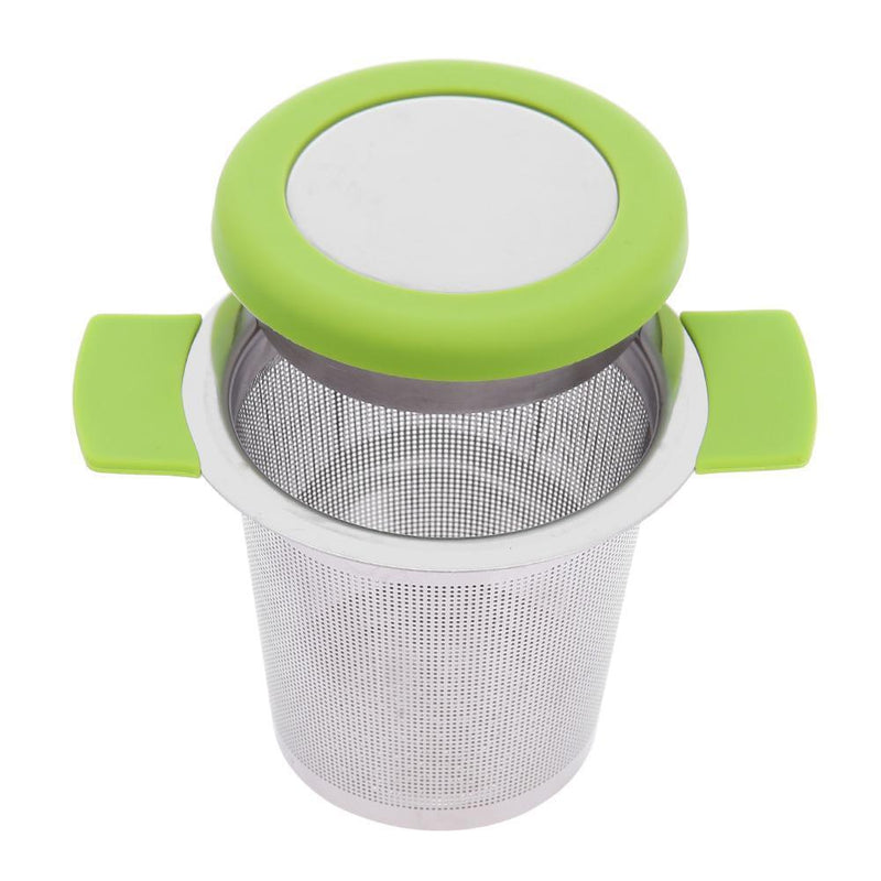 Stainless Steel Tea Strainers Infuser Steeping Loose Leaf Tea Filter(Green)