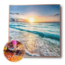 5D Round Drill Diamond Embroidery Sea Wave Wall Decor Bead DIY Diamond Pain