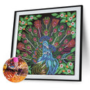 5D Diamond Painting Peacock Partial Special Shape Rhinestone DIY Art Crafts K
