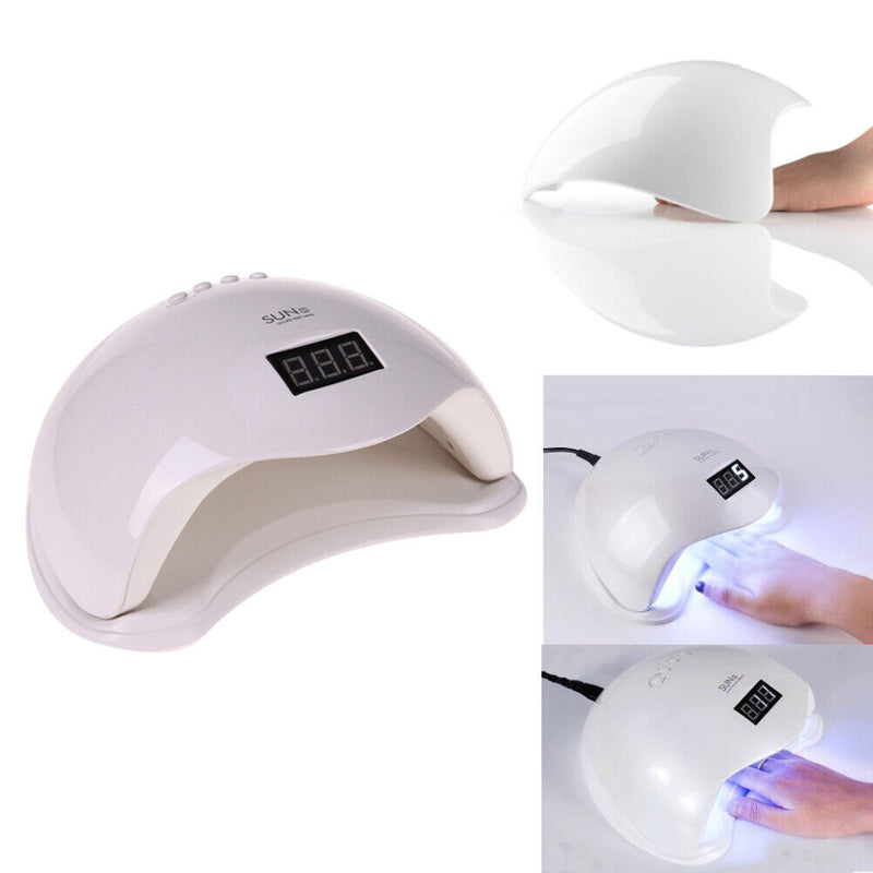 48W Manicure Light Nail Dryer Salon Intelligent Induction LED UV Lamp (UK)