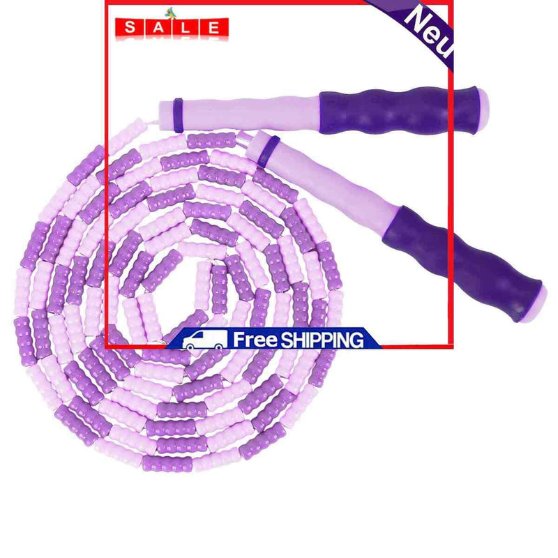 Skipping Rope Soft Beads Unknotted Long Jump Rope Fitness Exercise Rope Kit