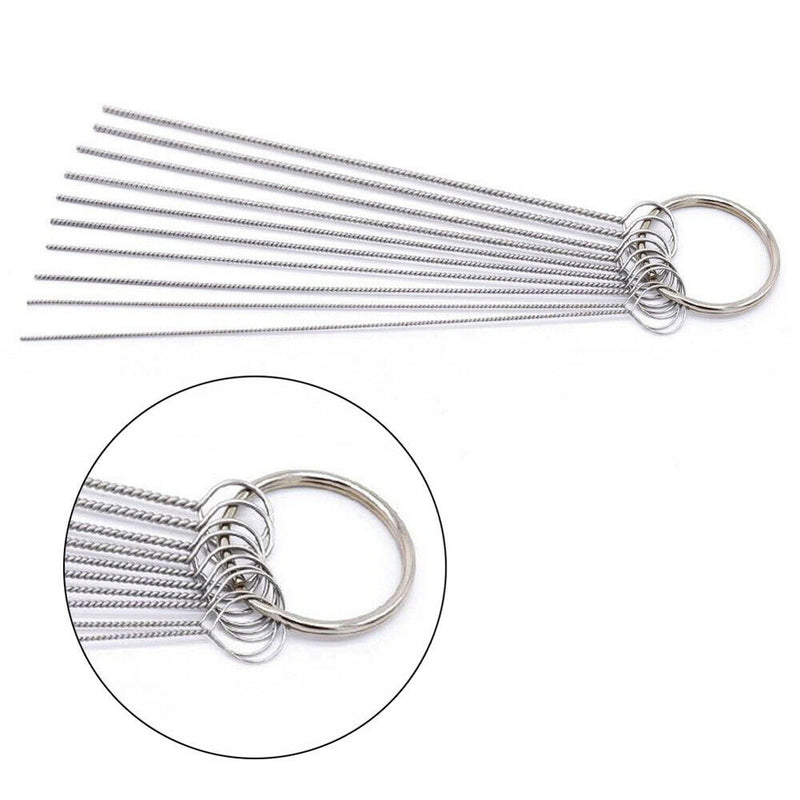 45pcs Carburetor Carb ATV Motorcycle Small Engine Cleaning Brushes Wire Tool Kit