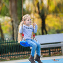 Plastic Garden Swing Kids Hanging Seat Toys with Height Adjustable Ropes