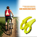 1 Pair Nylon Bike Handlebar Grips Bicycle Cycling Handle Bar End (Yellow) Newly