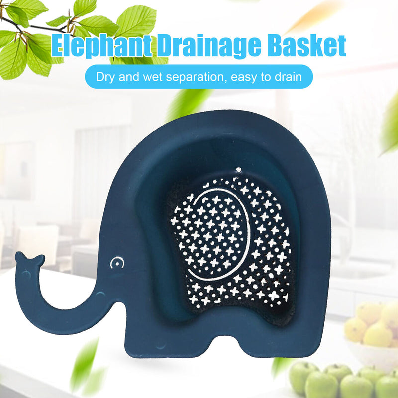 Elephant Drain Basket for Sink Water Strainer & Gadgets Storage (4 pcs) Newly