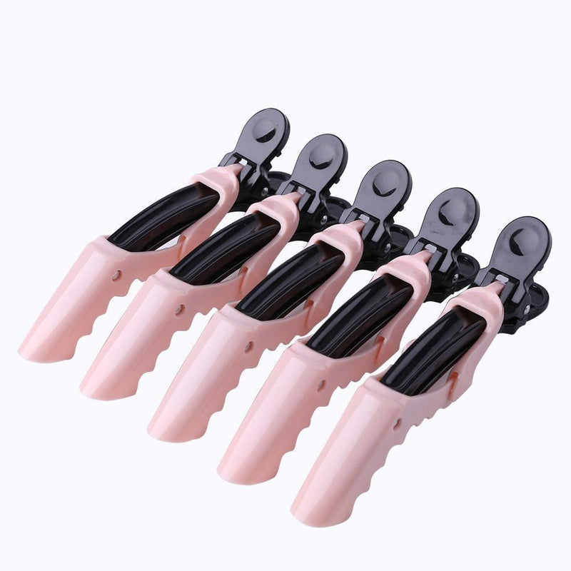5pcs Crocodile Hair Sectioning Clips Clamps Salon Barber Hairstyle Grip Barrette