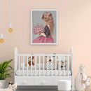 5D Diamond Painting Girl Partial Special Shape Drill Rhinestone DIY Home De
