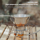 Foldable Portable Cups Outdoor Camping Travel Stainless Steel Picnic BBQ Mugs