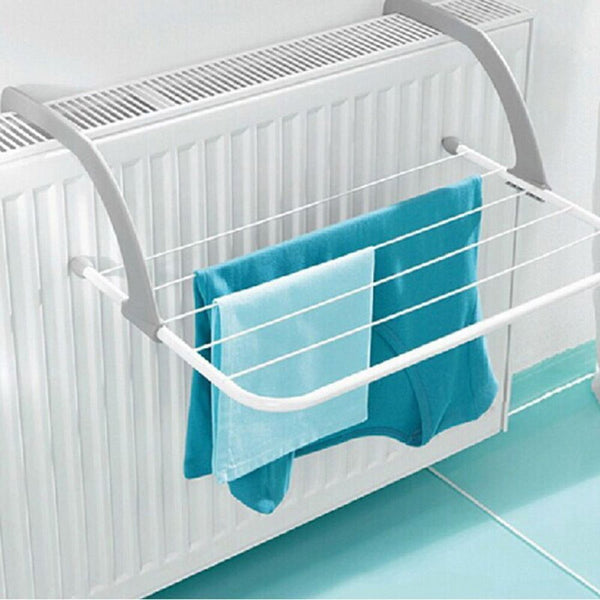 Durable Iron Storage 5 Bar Towel Holder Laundry Hanger Rail Dryer Clothes Airer