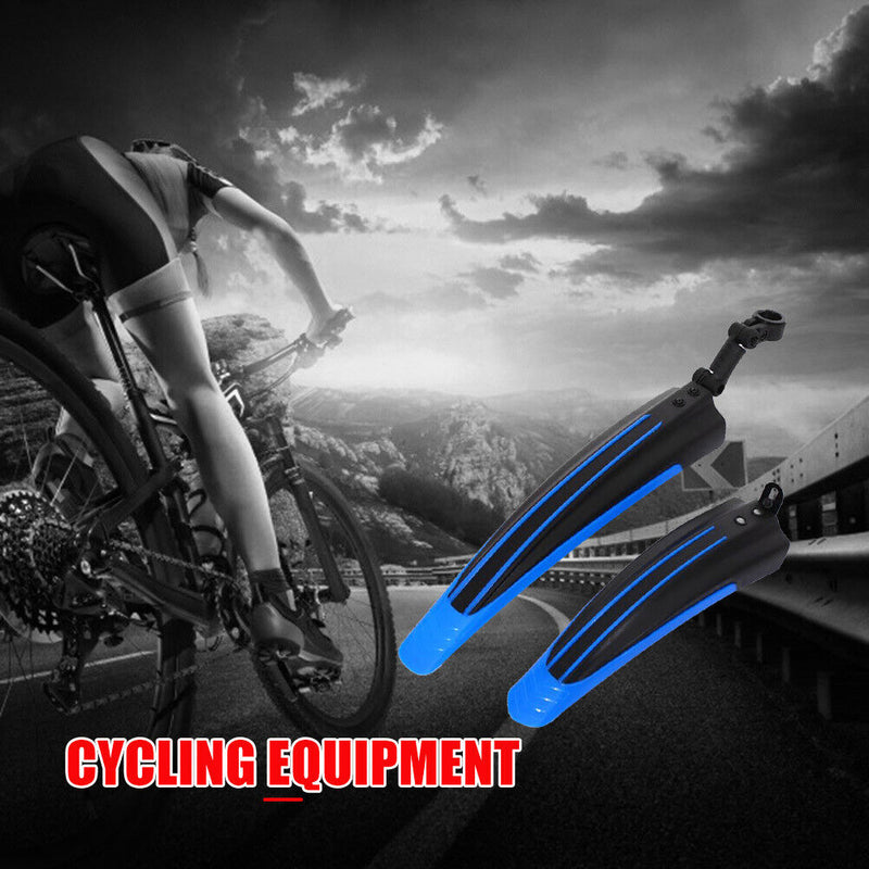 2pcs Cycling Bicycle Splash Fender Guard Set Mountain Bike Rear Front Mudguard