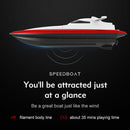 LSRC-B8 2.4GHz Radio RC Racing Boat Waterproof Ship with 3 Battery (Red)