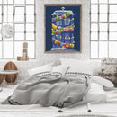 DIY Cotton Thread Christmas Shop Printed Full Cross Stitch Handmade Handicraft