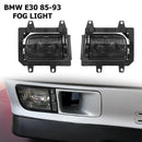 2pcs Front Left+Right Bumper Fog Lights Lamps+Bulbs Kit for E30 318i 325 85-93
