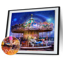 Diamond Painting Carousel View Full Round Drill Rhinestone