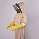 Pair Beekeeping Gloves Goatskin Bee Keeping Vented Sleeves Long K9C3