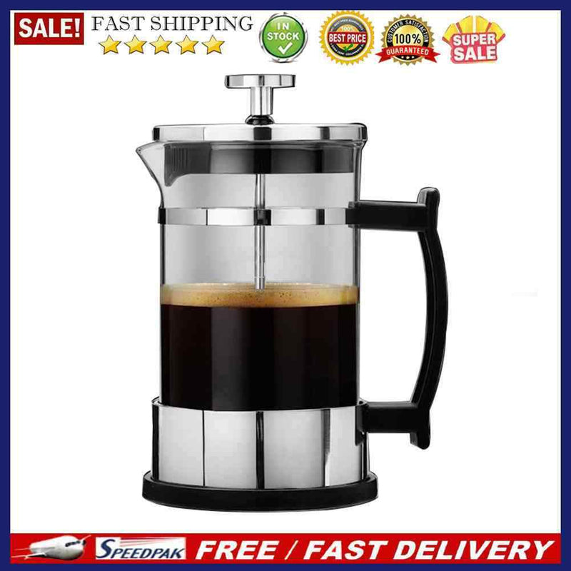 Stainless Steel 304 Pressure Pot Coffee Maker Household Teapot Tea Brewer