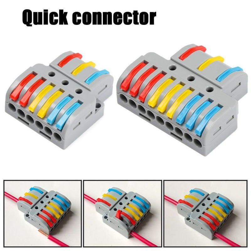 Wiring Quick Wire Connector Terminal Block Push-in Conductor Cable Connectors