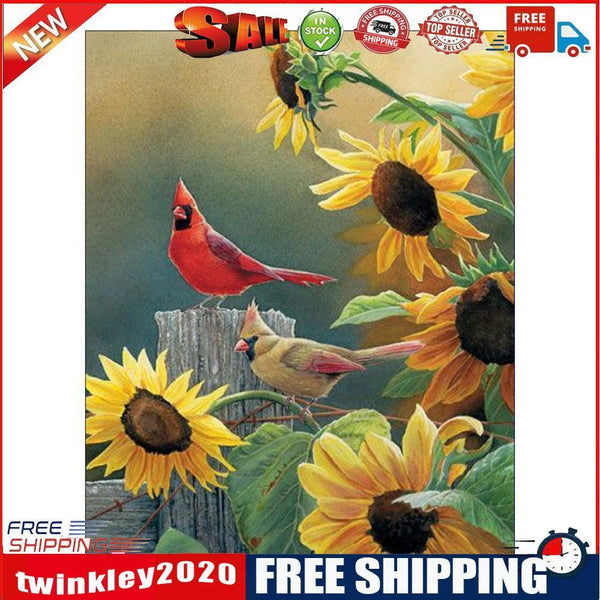 Birds 5D Round Diamond Embroidery Painting Cross Stitch Craft Needlework
