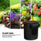 5 Pack Plant Grow Bags with Flap Potato Tomato Planting Pouch Non-Woven Fabric