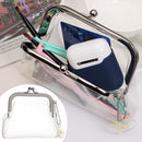 Coin Purse Storage Bag Transparent  Purse Mini Mouth Clip Bag Buckle Coin Bag