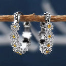 Flower Daisy Pattern Daisy Earrings Creative Earrings Hoop Dangle Stud