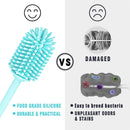 Silicone Bottle Brush Baby Pacifier Cup Nipple Cleaning Brush Vase Cleaner Newly