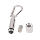 SilverPortable MiniHandy SportOutdoor LED Flashlight TorchLightCarabiner