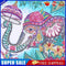 5D Part Drill Diamond Painting DIY Elephant Rhinestone Picture Decor Poster Kit