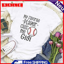 Independence Day Baseball Favorite Player Tea T-Shirt (White S)