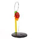 2pcs Portable Fishing Flag Winter Ice Fish Pole Wheel Fishing Tackle with Hook