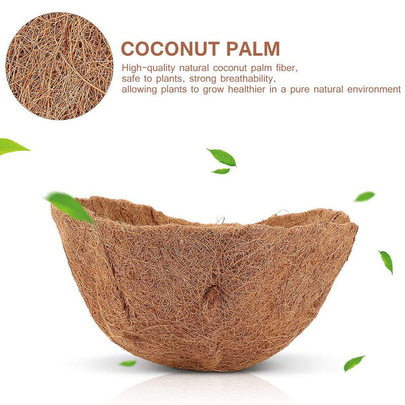 25/30/35cm Hanging Coconut Flower Pot Basketball Liners Garden Planter Palm Cushion