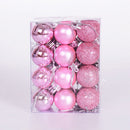 24pcs/box Christmas Balls 3cm Hanging Shopping Mall Ceiling Ornament (K) Newly