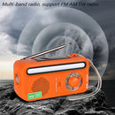 USB Rechargeable Hand Crank Radio Solar Charging Emergency Radio 2000mAh