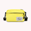Fashion Women Canvas Patchwork Crossbody Phone Bag Mini Handbags (Yellow)