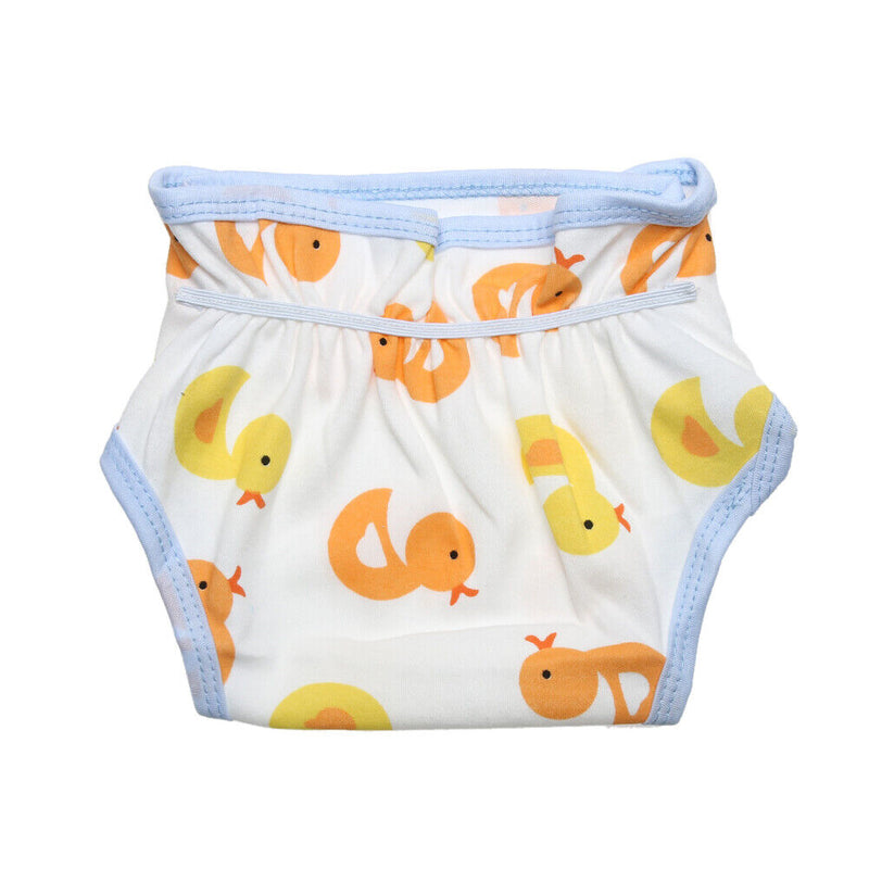 Baby Infants Breathable Soft Cotton Diaper Pants Reusable Nappy (Duck) Newly